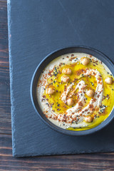 Bowl of hummus