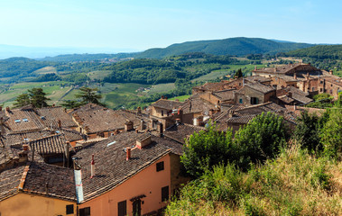 Fototapeta na wymiar Countryside view from Montepulciano, Tuscany, Italy