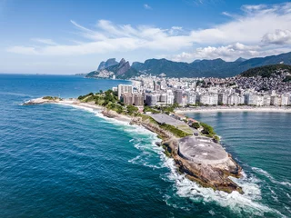 Foto op Plexiglas Copacabana, Rio de Janeiro, Brazilië Copacabana-strand - Rio de Janeiro - RJ - Brazilië