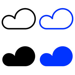 Set icon clouds