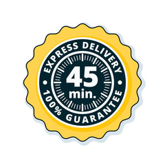 45 minutes Express Delivery illustration