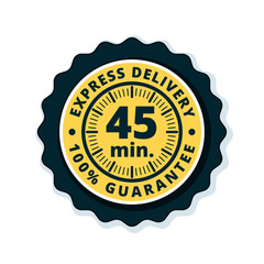 45 minutes Express Delivery illustration