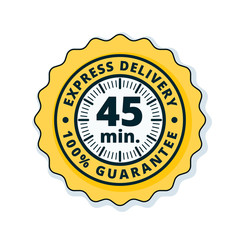 45 minutes Express Delivery illustration