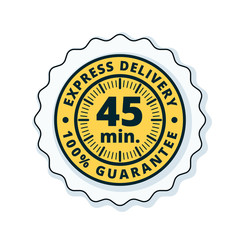 45 minutes Express Delivery illustration
