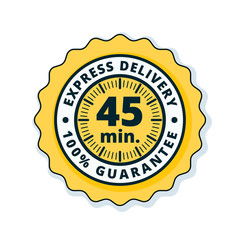 45 minutes Express Delivery illustration