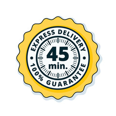 45 minutes Express Delivery illustration