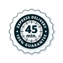 45 minutes Express Delivery illustration