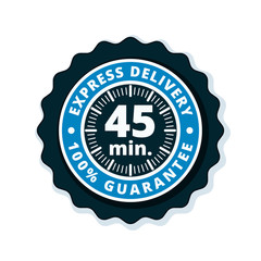 45 minutes Express Delivery illustration