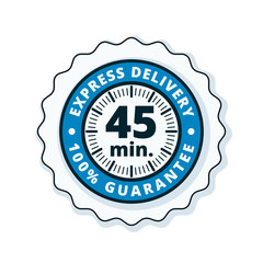 45 minutes Express Delivery illustration