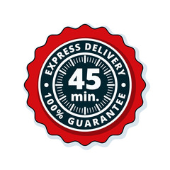 45 minutes Express Delivery illustration