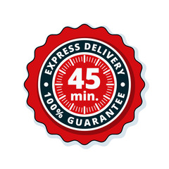 45 minutes Express Delivery illustration
