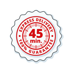45 minutes Express Delivery illustration