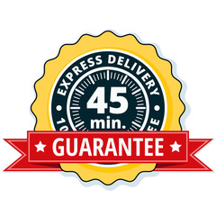 45 minutes Express Delivery illustration