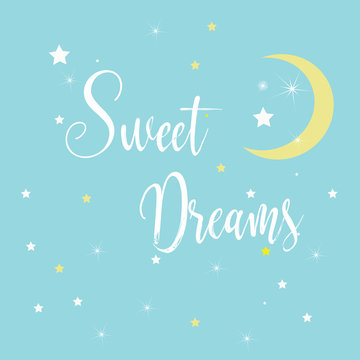 Illustration  - "Sweet Dreams", Digital Artwork  , Home printable, Wall art , Wedding gift,
Baby room, Nursery Decor 
