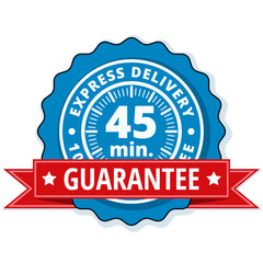 45 minutes Express Delivery illustration