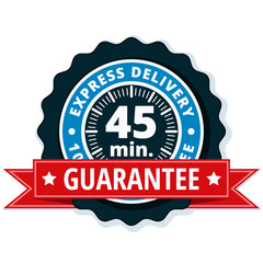 45 minutes Express Delivery illustration