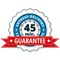 45 minutes Express Delivery illustration