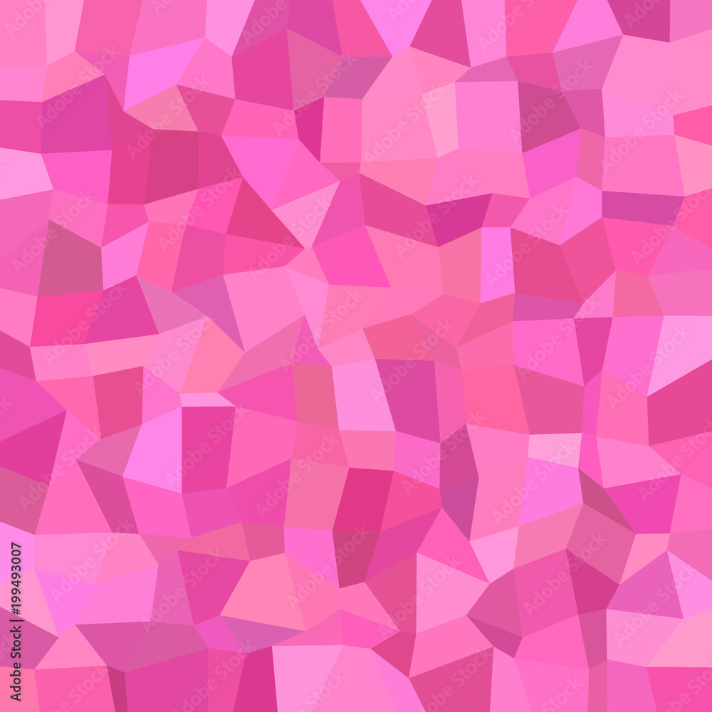 Poster geometric abstract irregular mosaic background - polygonal vector design from rectangles in pink ton