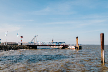 Sicht auf die Elbe von Stadersand 