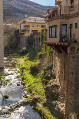 Fototapeta na wymiar Beautiful old stone houses in Spain