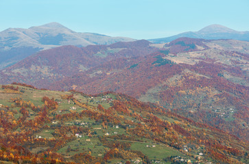 Autumn Carpathian mountain, Ukraine