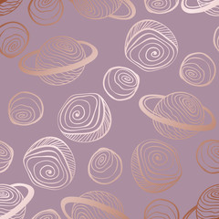 Vector decorative background with imitation of pink gold. Rose gold for design and decoration of surfaces, invitations and business cards