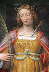 Santa Cecilia  Fresko von Bernardino Luini. Kirche San Maurizio, Mailand © gabriffaldi