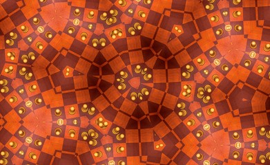 Colorful Kaleidoscope pattern with rich textures useful for background or wallpaper
