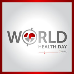 Fototapeta na wymiar 7 april world health day concept design vector illustration