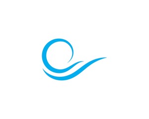 Water Wave symbol and icon Logo Template