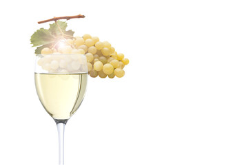 Calice di vino bianco