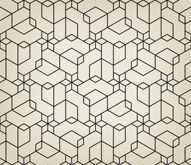 Abstract geometric pattern with crossing thin lines. Seamless linear rapport. Stylish fractal texture. Vector pattern to fill the background, laser engraving and cutting.