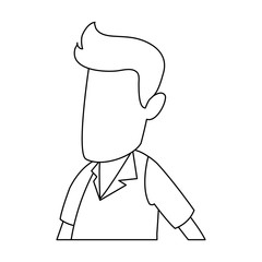 Doctor male cartoon vector illustration graphic design