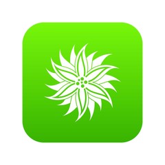 Flower icon digital green