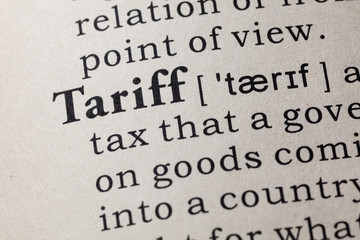 definition of tariff