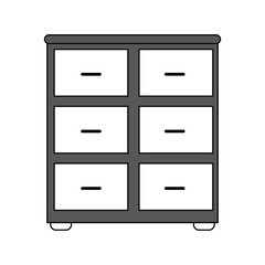 file cabinet isolated vector illustration graphic design