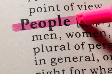 Obraz premium definition of people