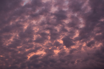 purple clouds