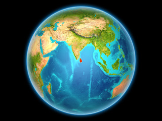 Sri Lanka on planet Earth