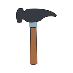 Hammer construction tool vector illustration graphic design