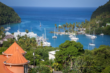 Marigot Bay in St. Lucia