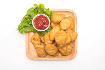 Chicken nuggets with sauce