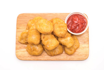 Chicken nuggets with sauce