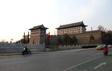 North gate of Xian walls, China