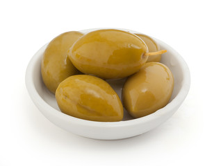 Some marinated olives