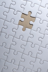 jigsaw are put to full success, background