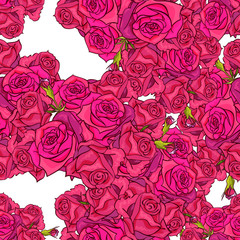 vector seamless flower pattern