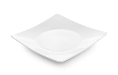 white dish on white background