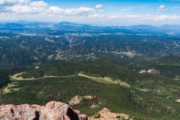 Mountain Landscape on top of Sentinel Point Pike National Forest Colorado