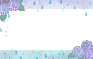 梅雨のアナログ風フレーム